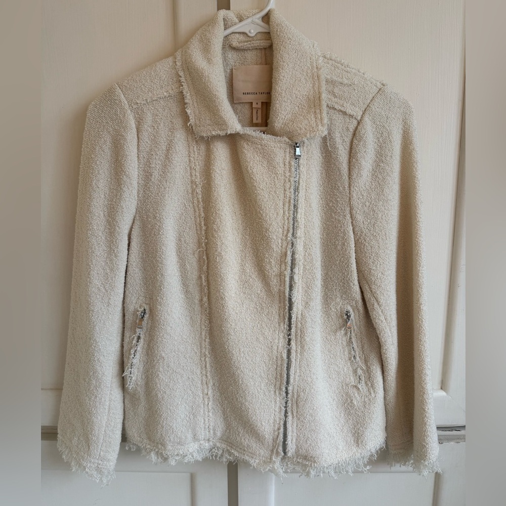 Rebecca Taylor Moto Jacket Blazer Size 6